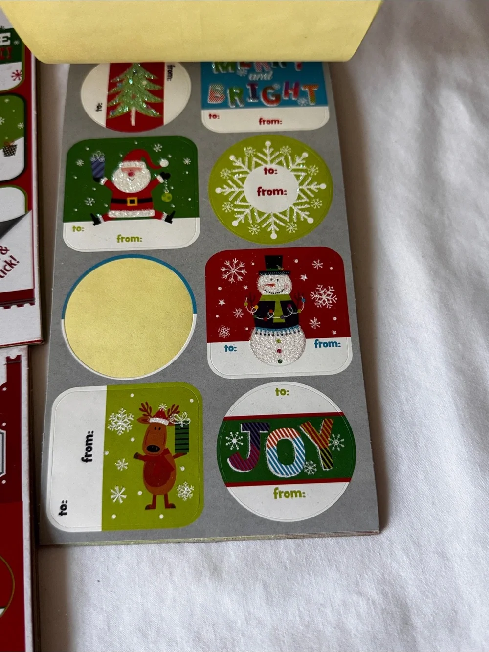 Christmas Gift Tag Sheets - Red and Green Holiday Labels